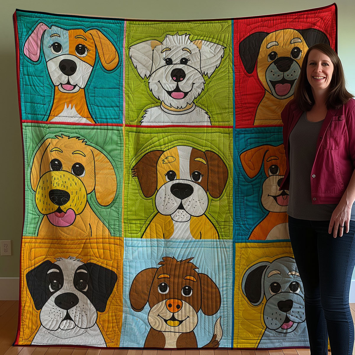 Dogs WJ1007008CL Quilt