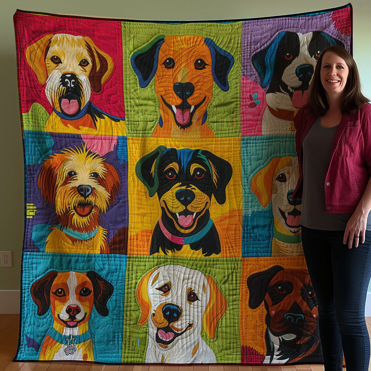 Dogs WJ1007009CL Quilt