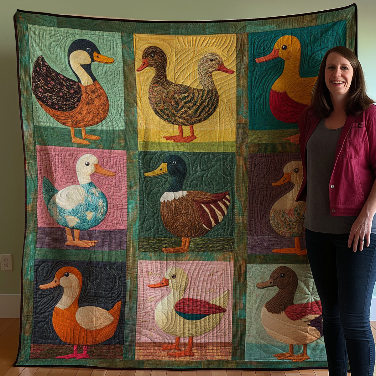 Ducks WJ0808037CL Quilt