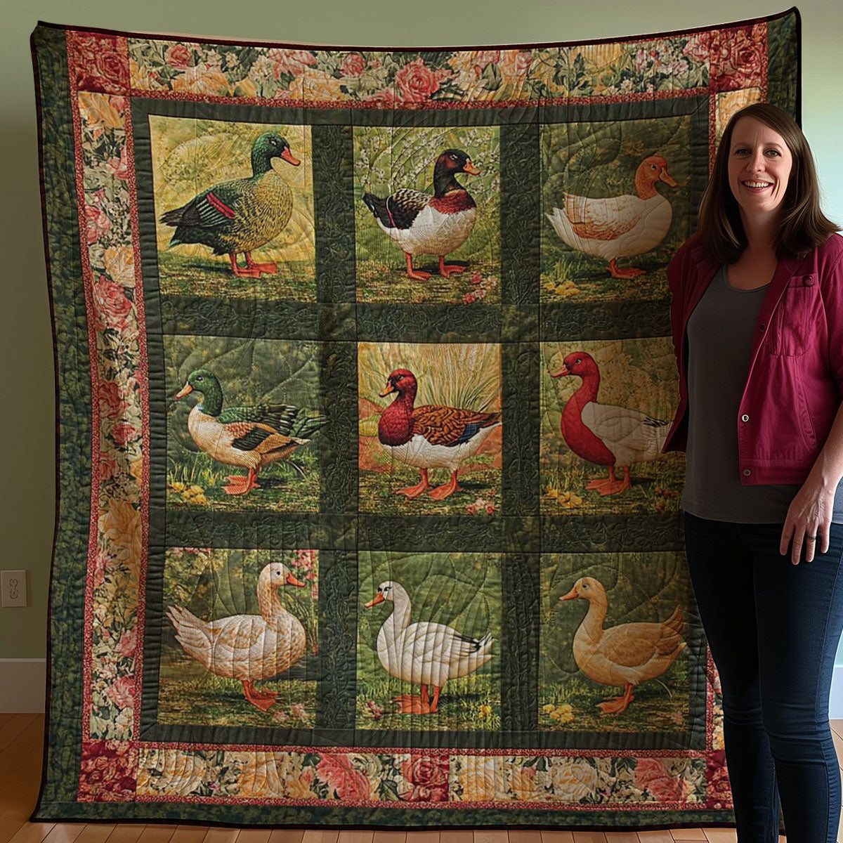 Ducks WJ0908002CL Quilt