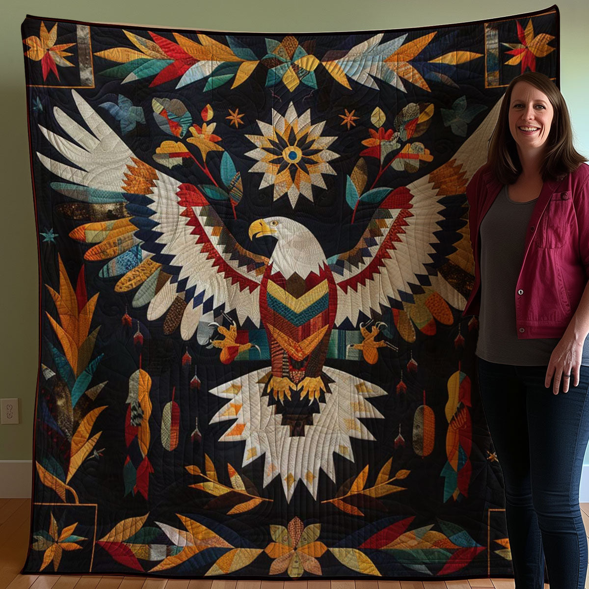 Eagle Native American WJ0407022CL Quilt