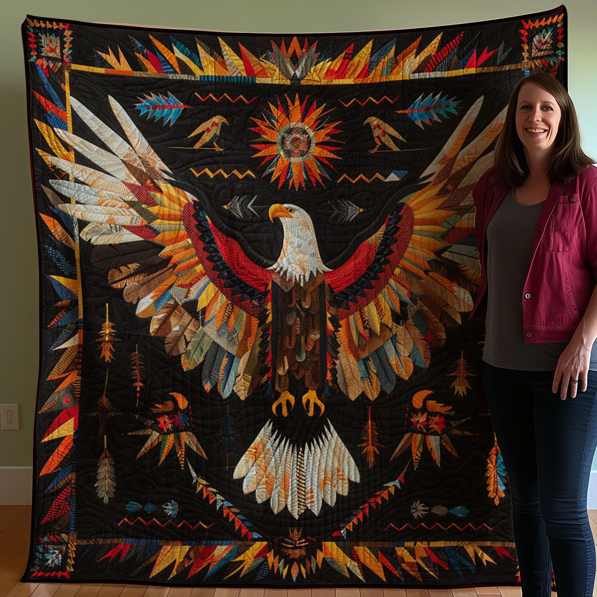 Eagle Native American WJ0407024CL Quilt