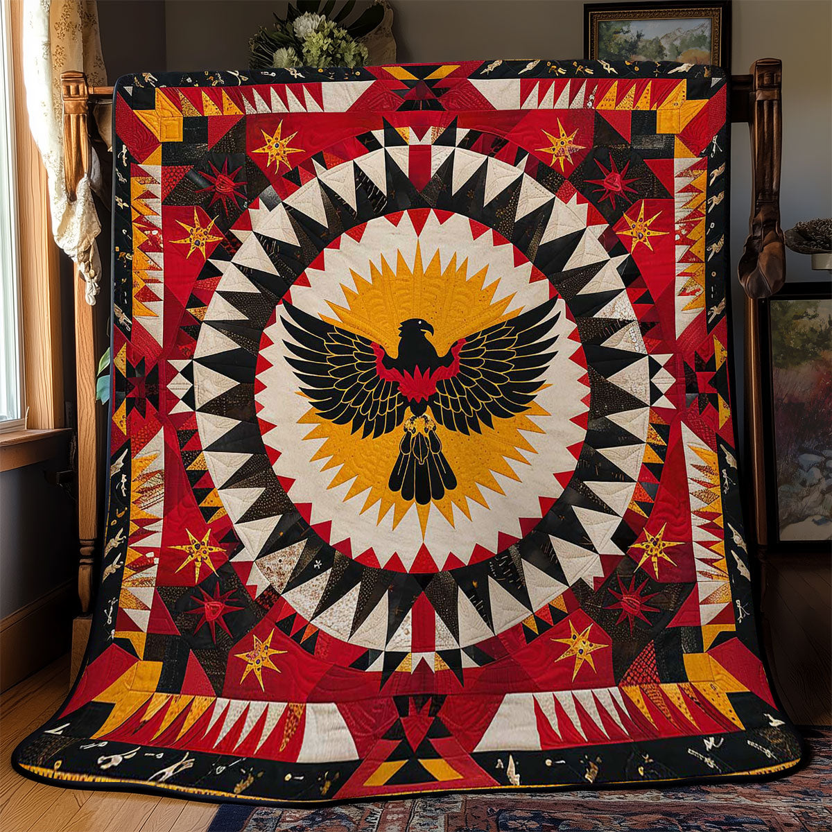 Eagle Native American WJ0909013CL Quilt