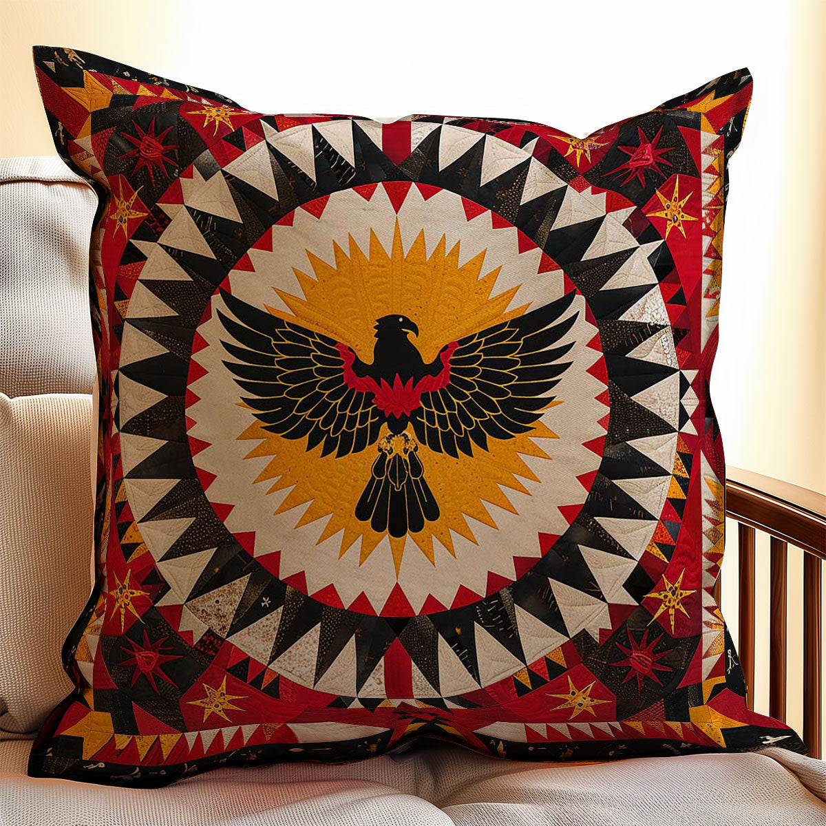 Eagle Native American WJ0909032CL Quilt Pillow Case