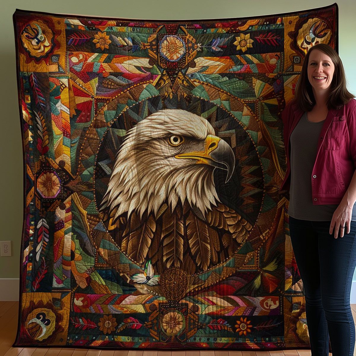 Eagle Native American WJ1707004CL Quilt