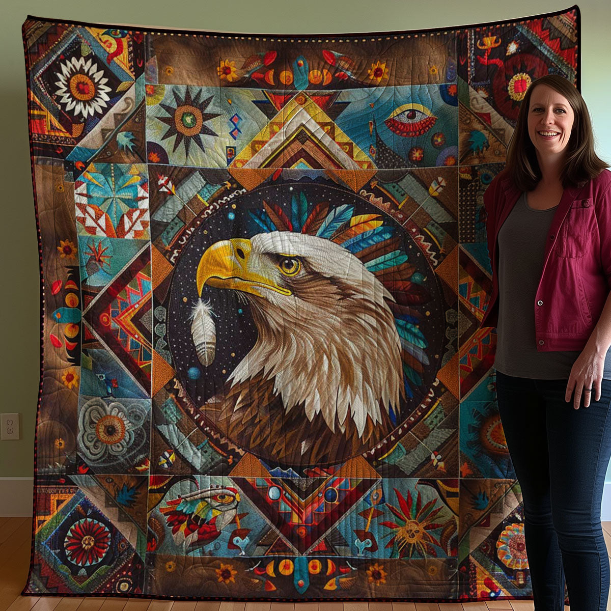 Eagle Native American WJ1807011CL Quilt