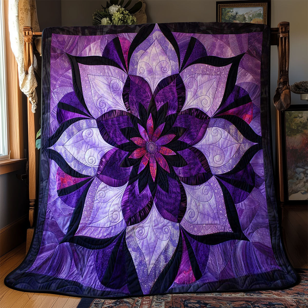 Feathered Flower WJ2208012CL Quilt