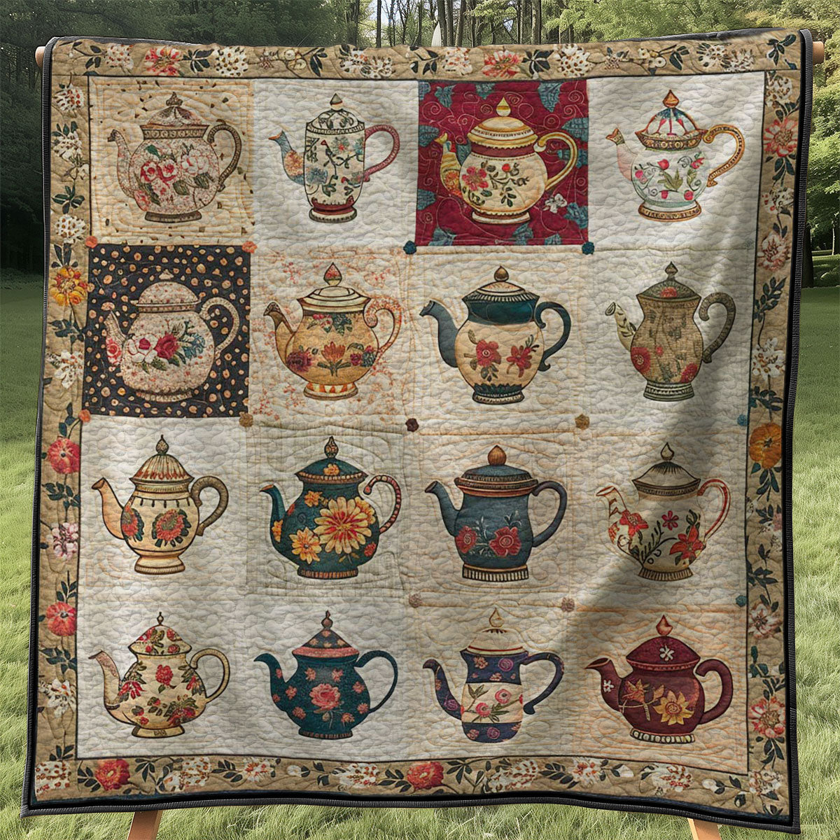 Floral Tea Set WJ2307019CL Quilt