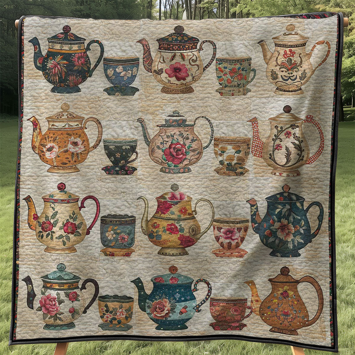 Floral Tea Set WJ2307020CL Quilt