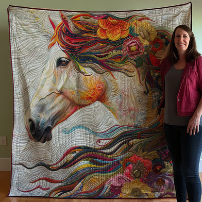 Flower Horse WJ1308013CL Quilt