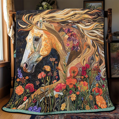 Flower Horse WJ1609009CL Quilt