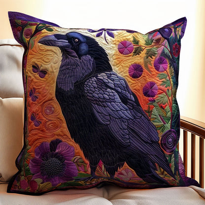 Flower Raven WJ0909034CL Quilt Pillow Case