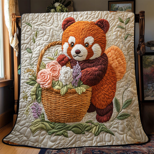 Flower Red Panda WJ1402008CL Quilt