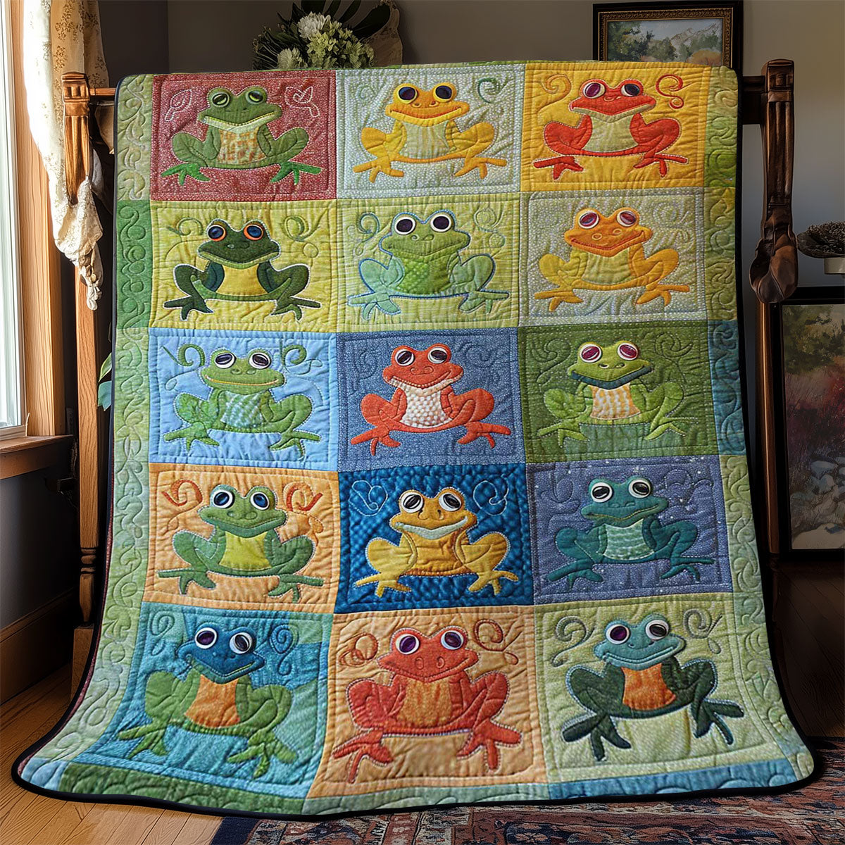 Frogs WJ2108015CL Quilt