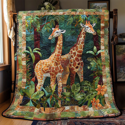 Giraffe Couple WJ1009016CL Quilt