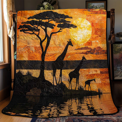 Giraffe Family WJ2008018CL Quilt