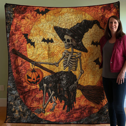 Halloween Witch Skeleton WJ0608017CL Quilt