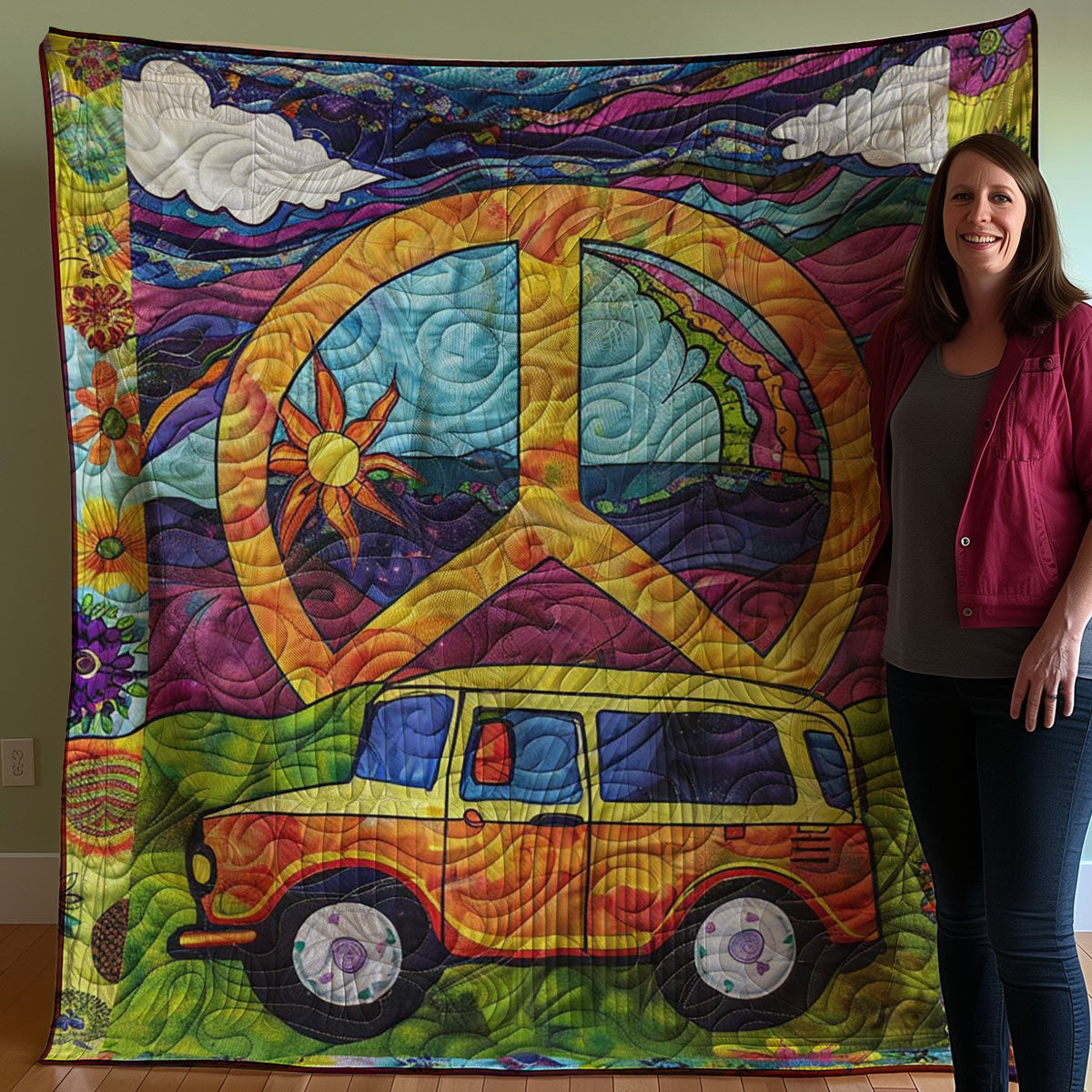 Hippie Hippy Car WJ0308020CL Quilt