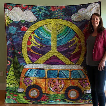 Hippie Hippy Car WJ0308021CL Quilt