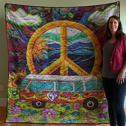 Hippie Hippy Car WJ0308023CL Quilt