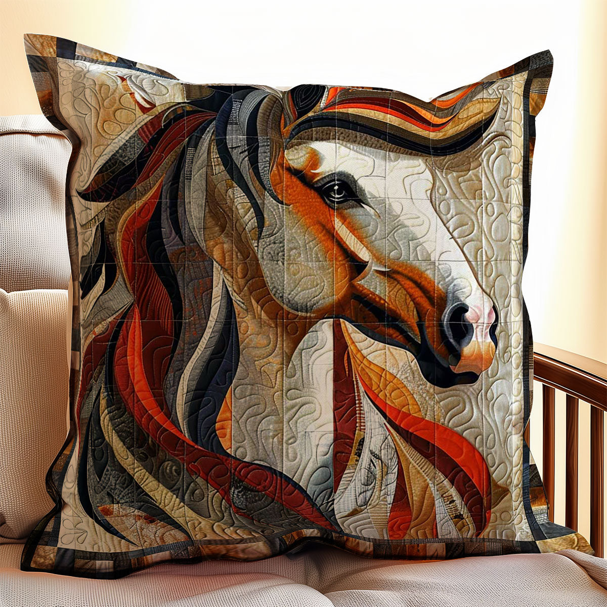 Horse Lovers WJ0509039CL Quilt Pillow Case