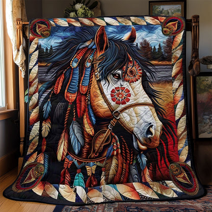 Horse Native American WJ0609015CL Quilt