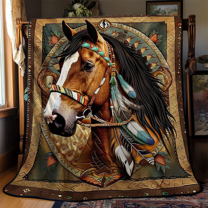 Horse Native American WJ0909019CL Quilt