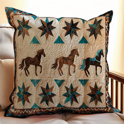 Horse Native American WJ1609042CL Quilt Pillow Case