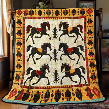 Horse Native American WJ1709014CL Quilt