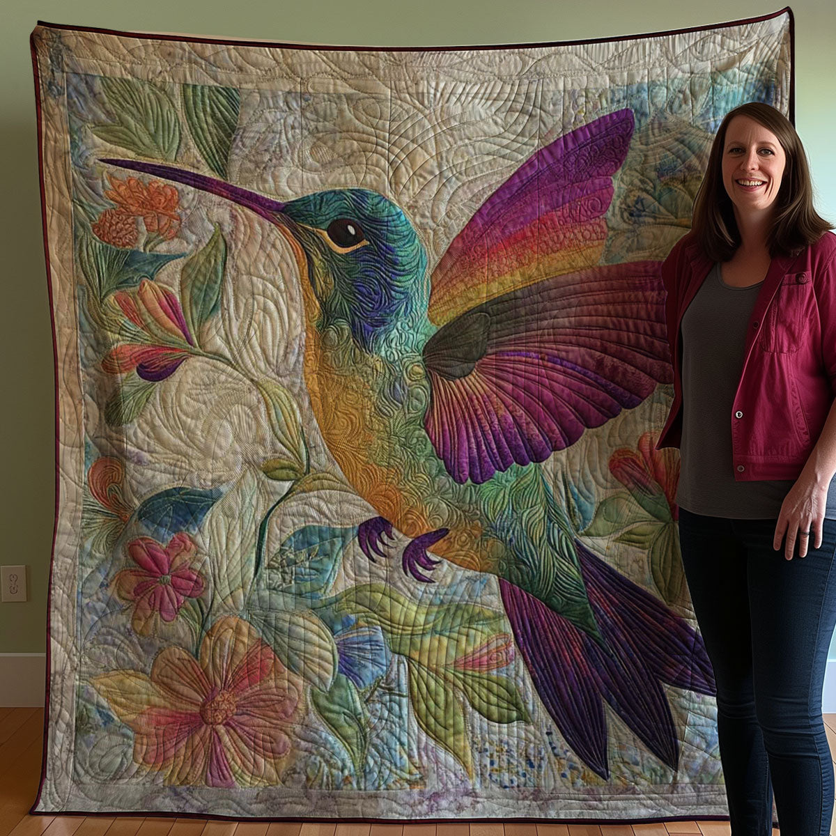 Hummingbird  WJ1308041CL Quilt