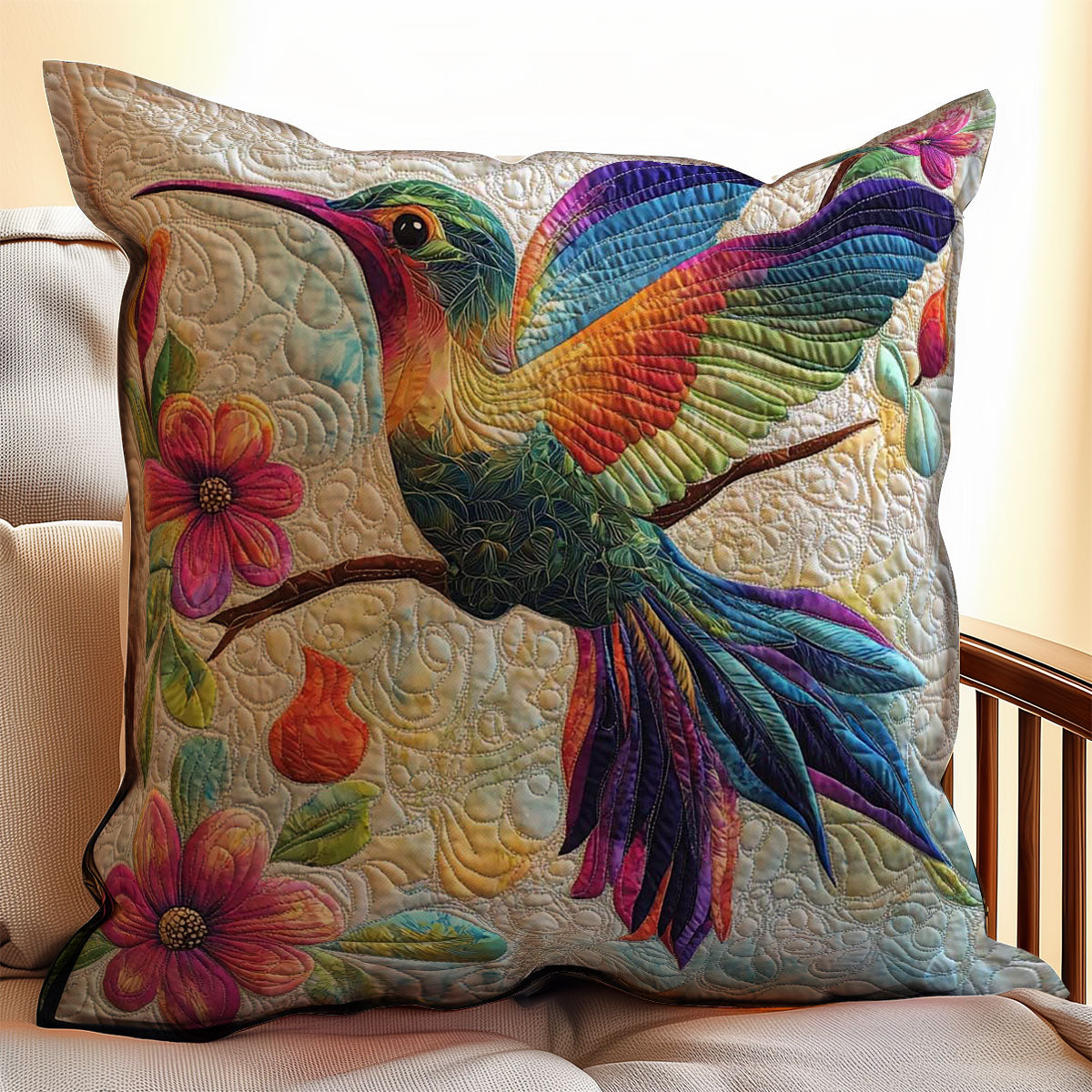 Hummingbird WJ2908037CL Quilt Pillow Case