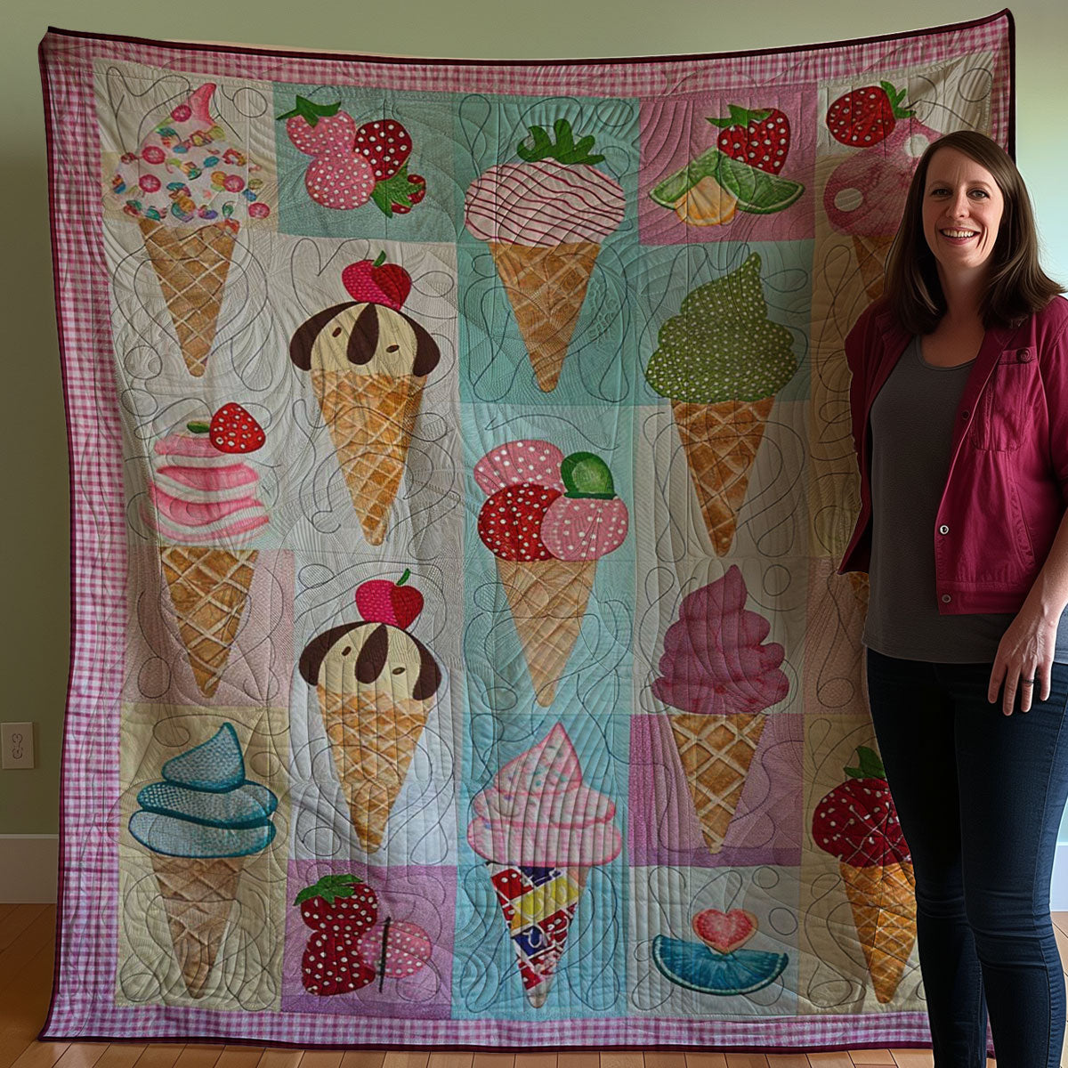 Ice Cream WJ1007012CL Quilt