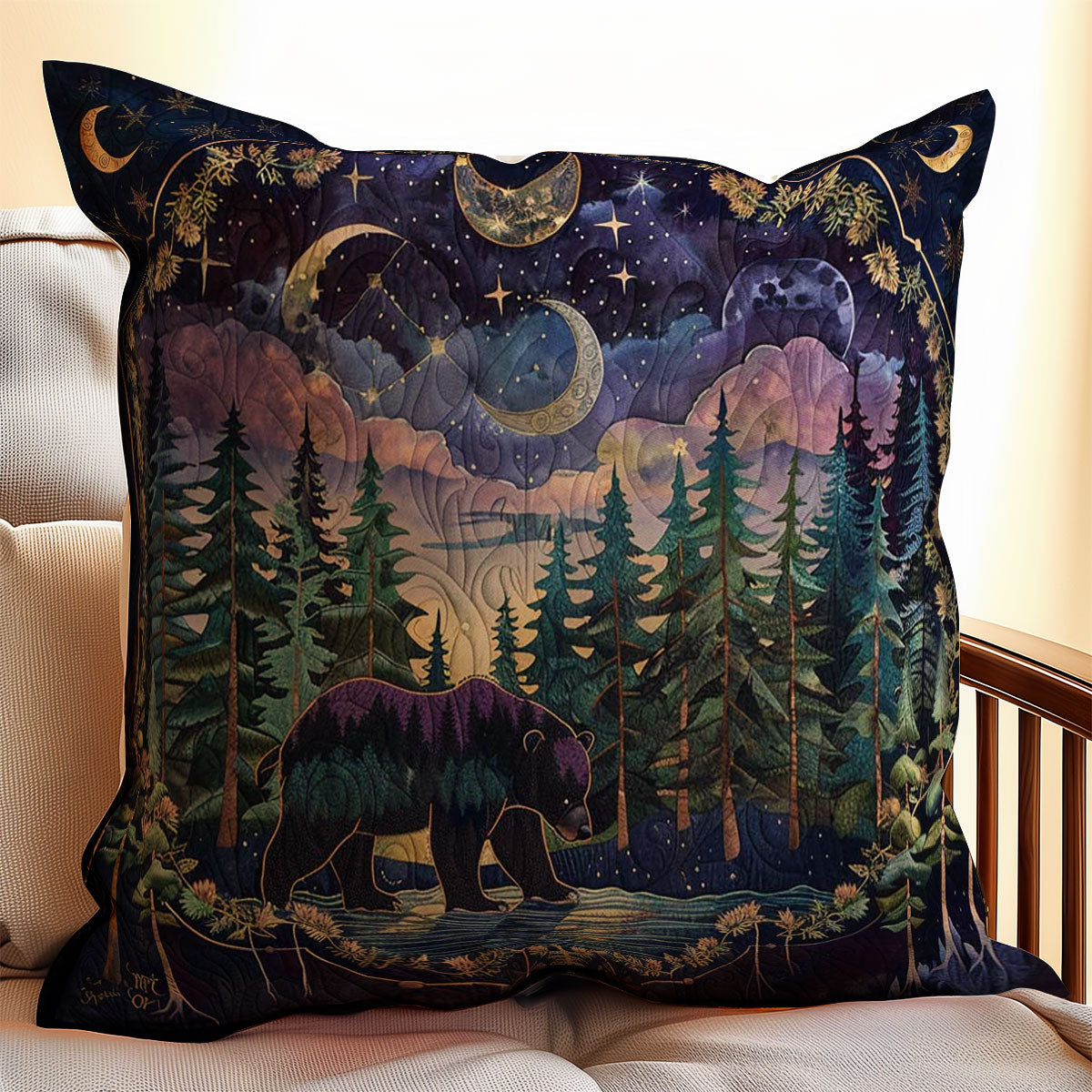 Majestic Bear WJ1609044CL Quilt Pillow Case