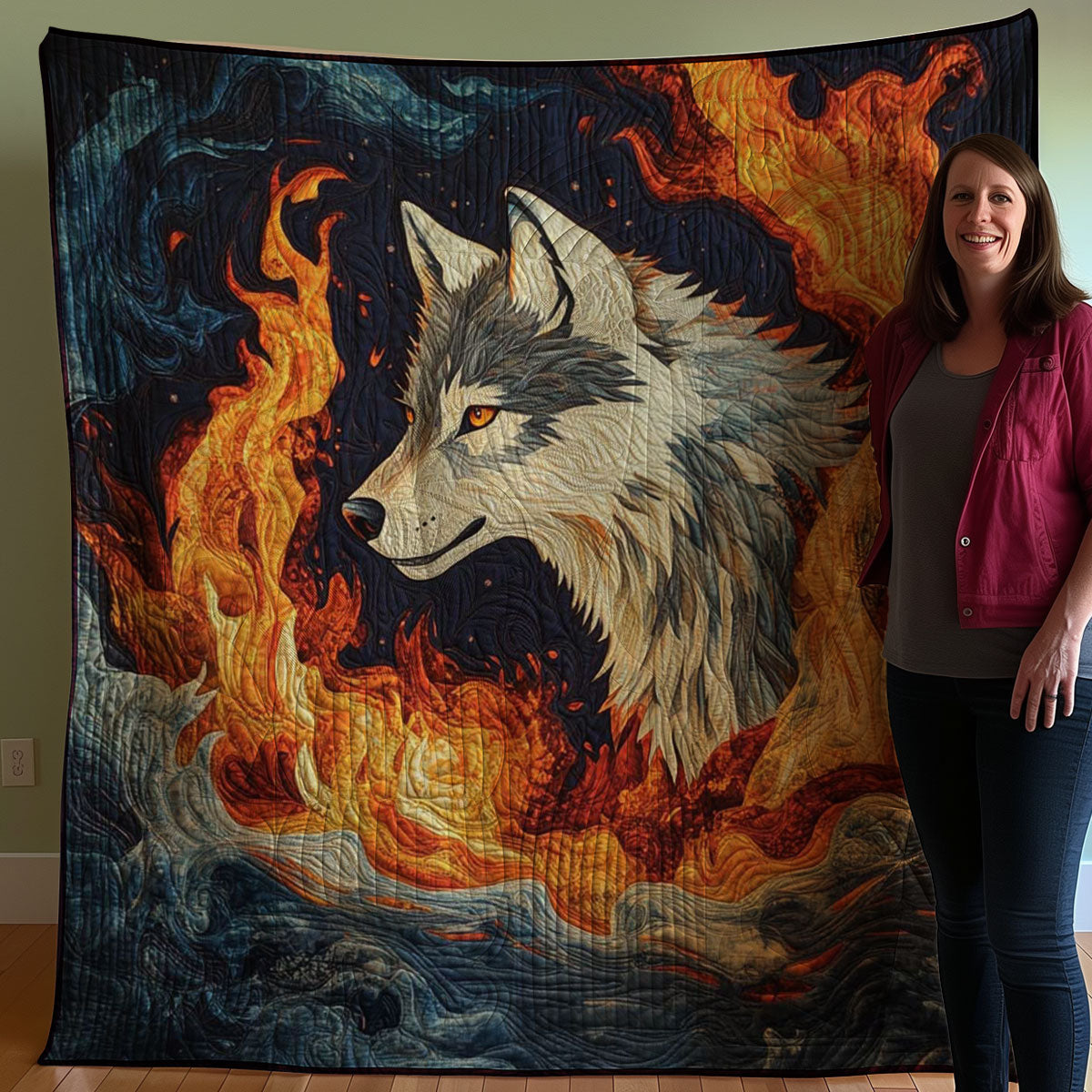 Majestic Wolf WJ0608023CL Quilt