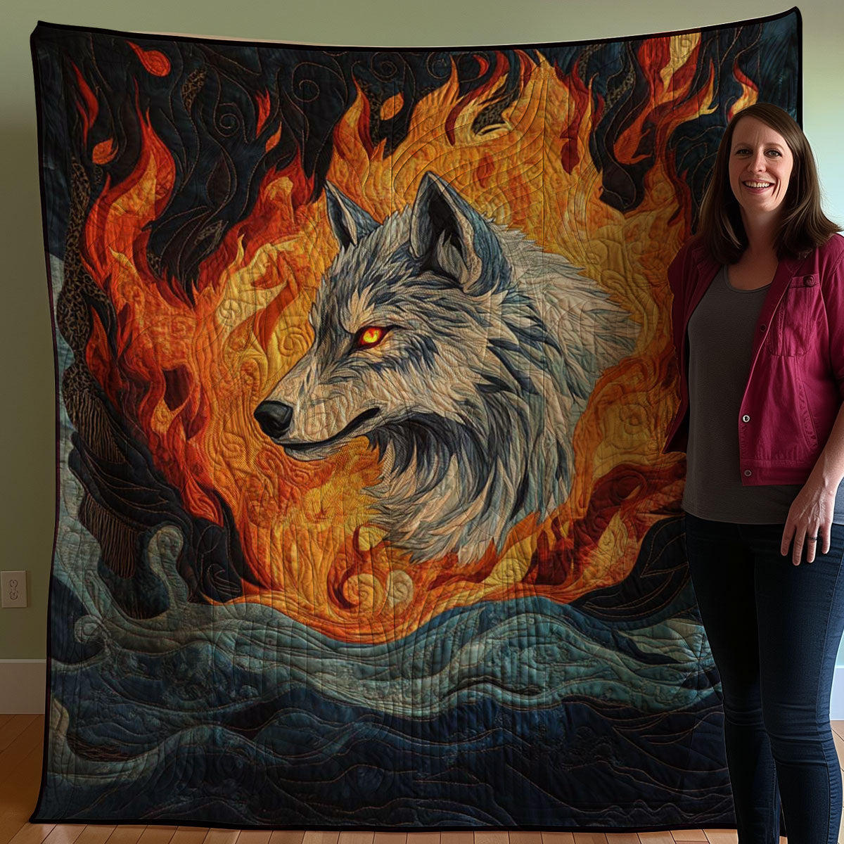 Majestic Wolf WJ0708023CL Quilt