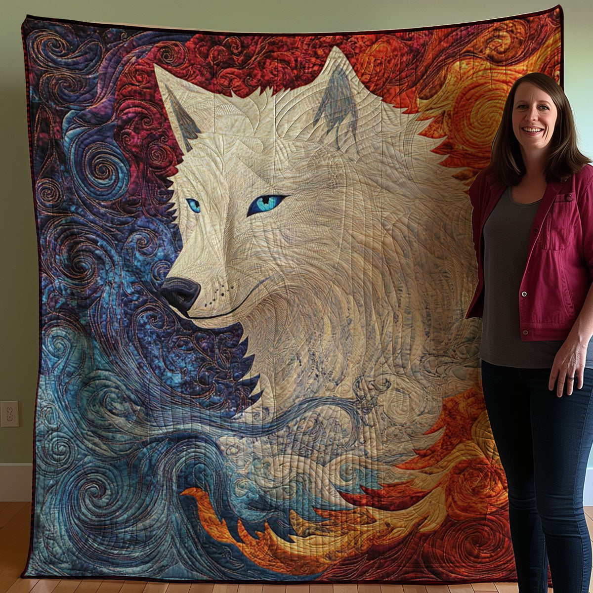 Majestic Wolf WJ0708027CL Quilt