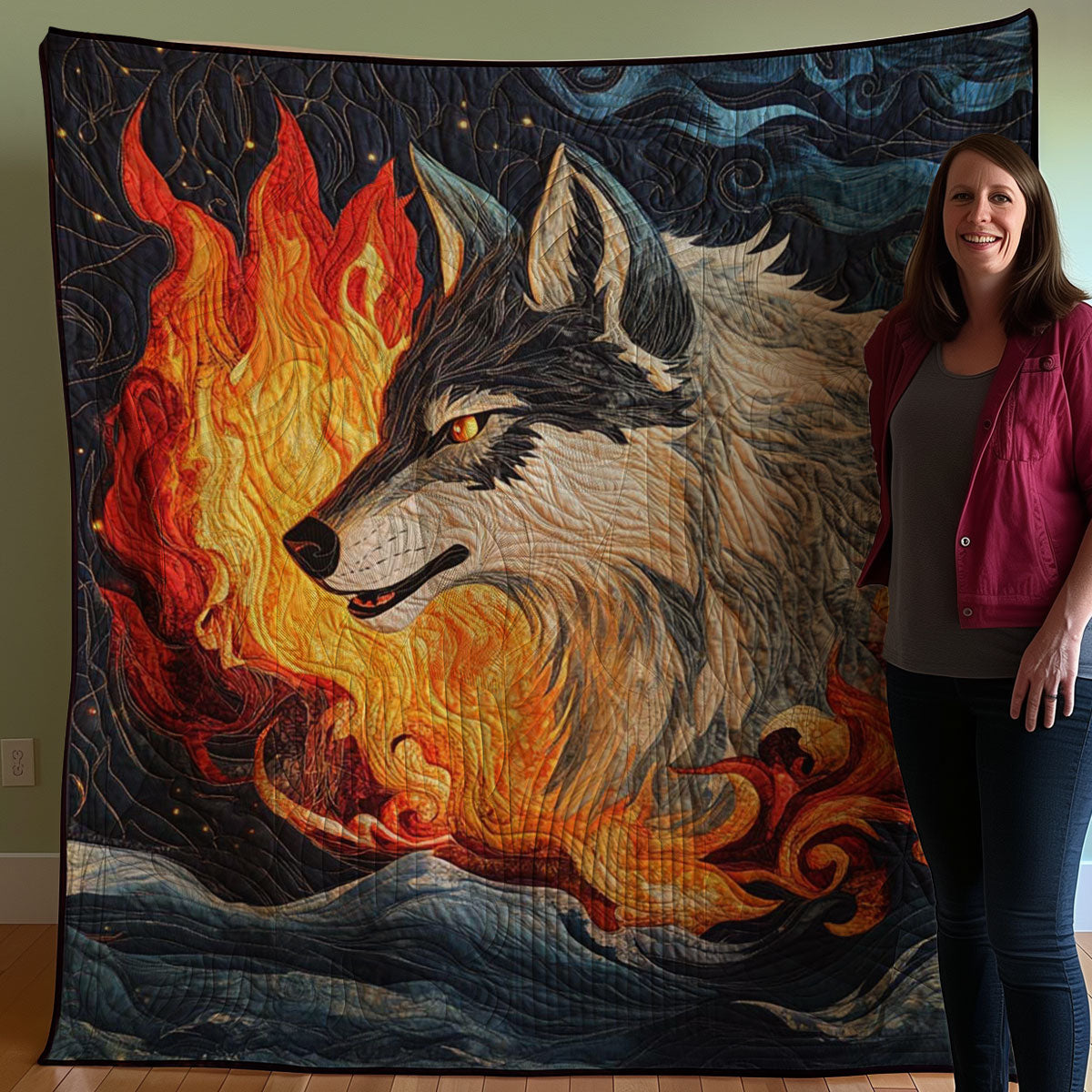 Majestic Wolf WJ0908011CL Quilt