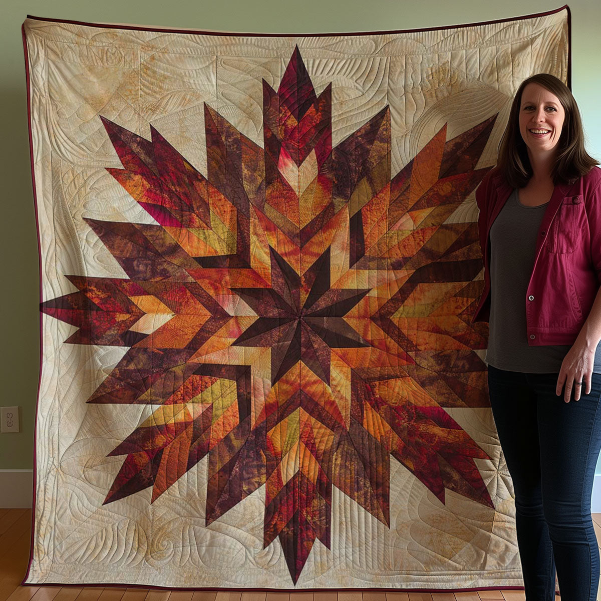 Maple Leaves WJ1107007CL Quilt