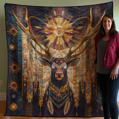 Moose Native American WJ1607011CL Quilt