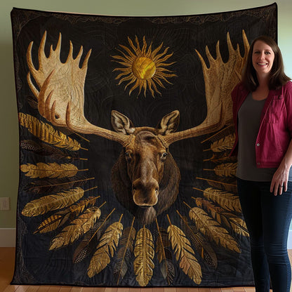 Moose Native American WJ1807016CL Quilt