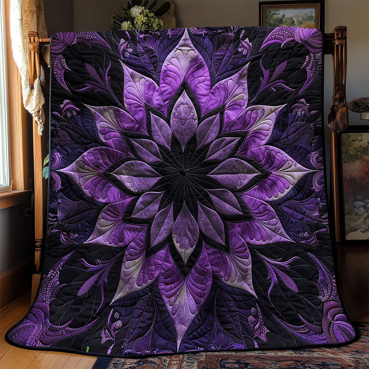 Mystic Purple Bloom WJ0609018CL Quilt