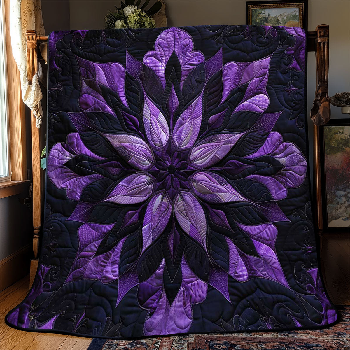 Mystic Purple Bloom WJ0609019CL Quilt