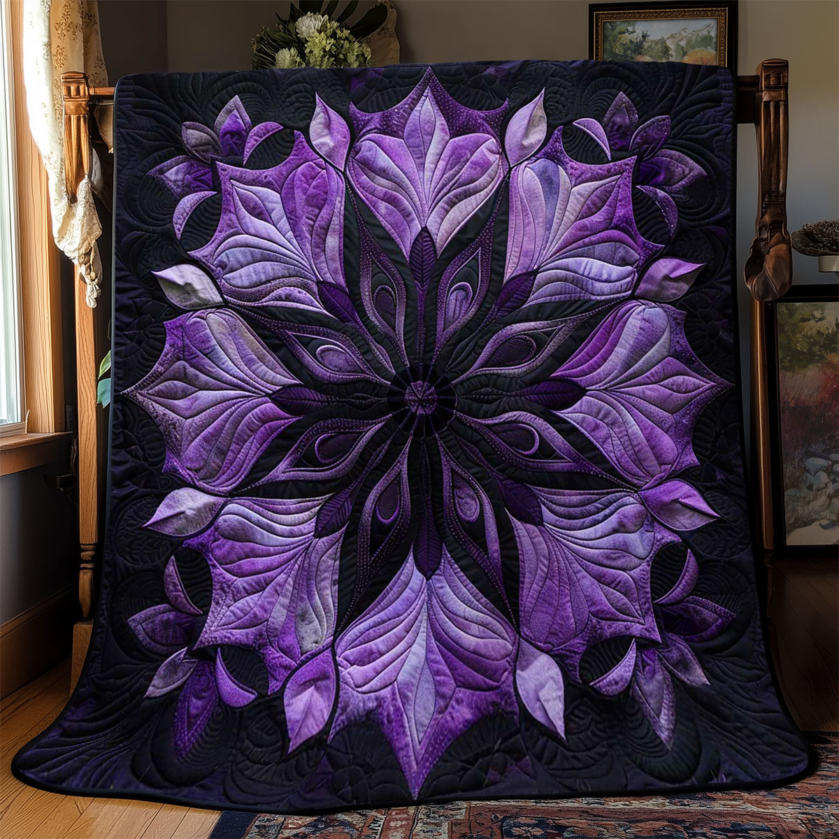 Mystic Purple Bloom WJ0909020CL Quilt