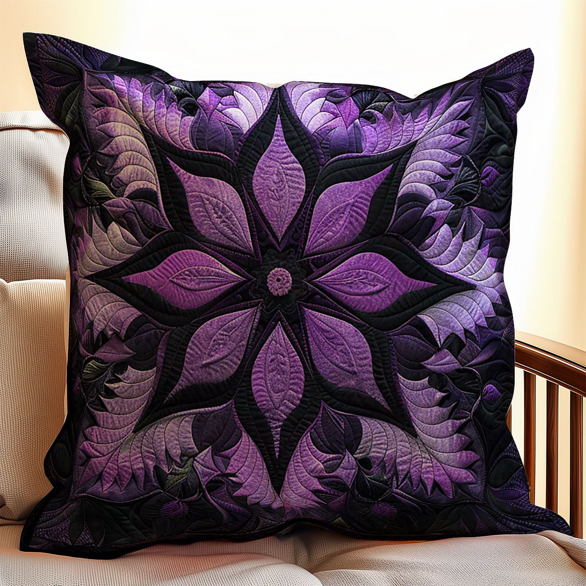 Mystic Purple Bloom WJ2908038CL Quilt Pillow Case