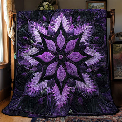 Mystic Purple Bloom WJ3008022CL Quilt