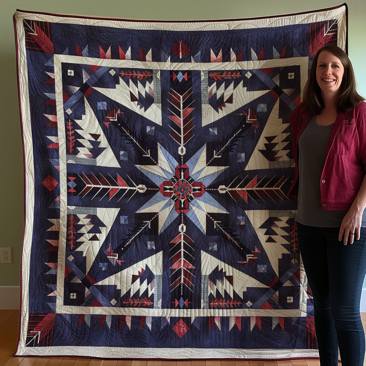 Native American Inspired Star WJ1207016CL Quilt