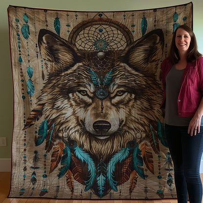 Native American Wolf WJ0908019CL Quilt