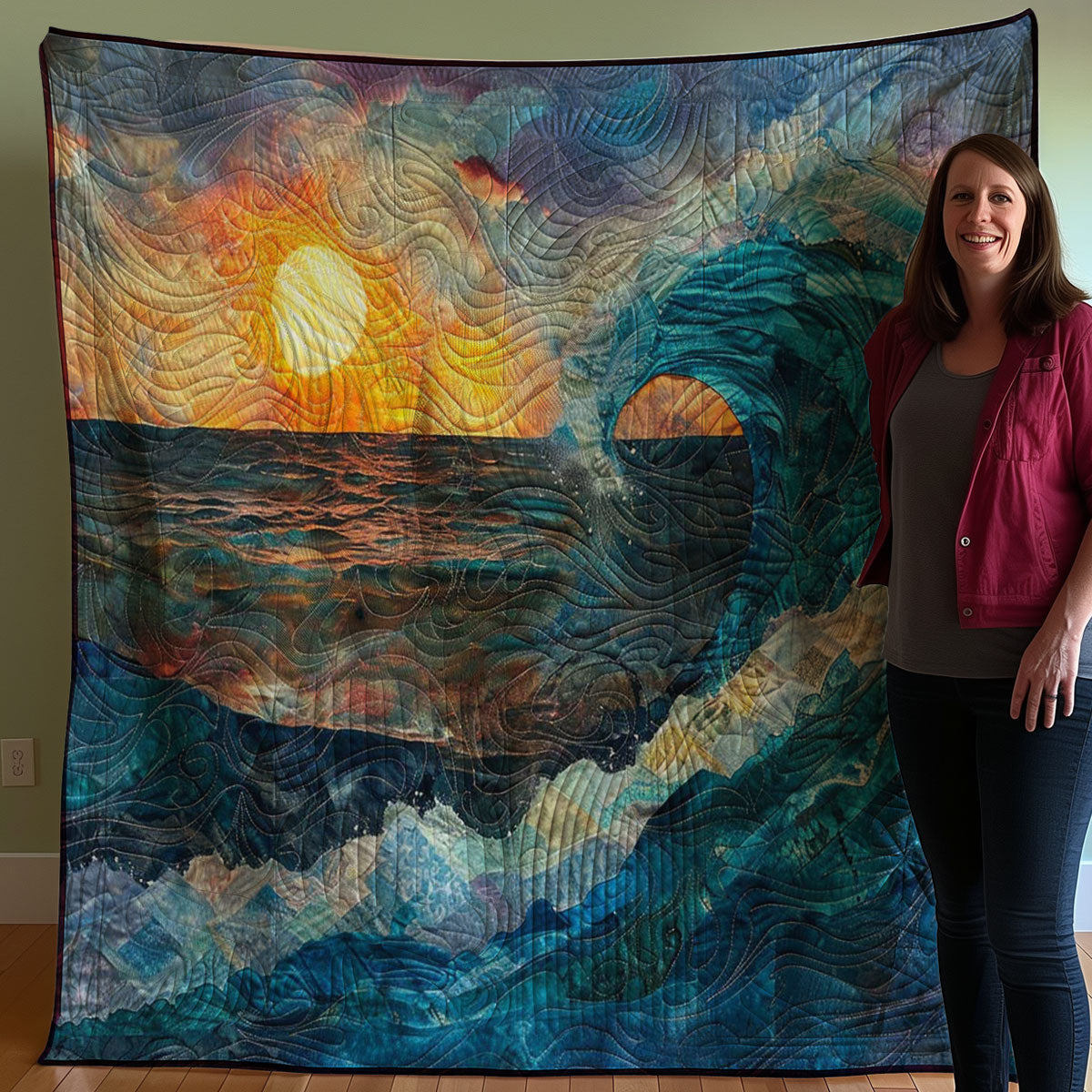 Ocean Wave WJ1807017CL Quilt