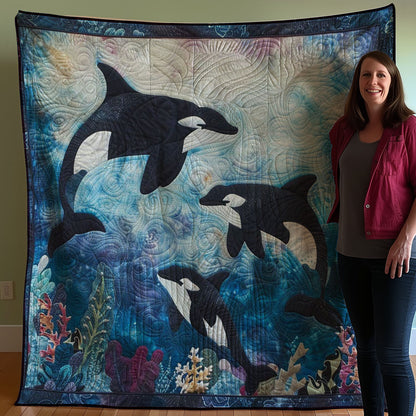 Orca Family WJ0608024CL Quilt