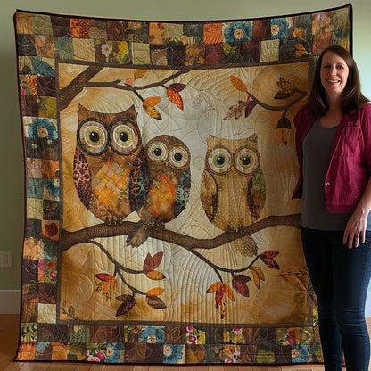 Owl Family WJ0108011CL Quilt